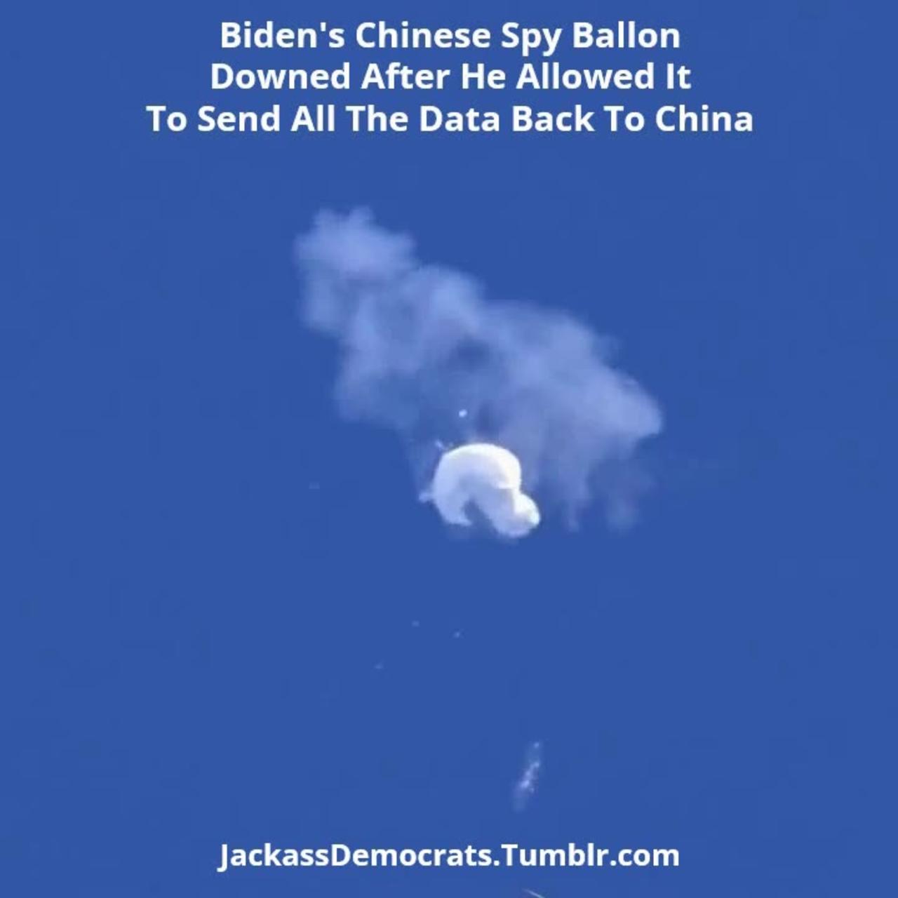 Chines Spy Balloon Shot Down After Leaving US