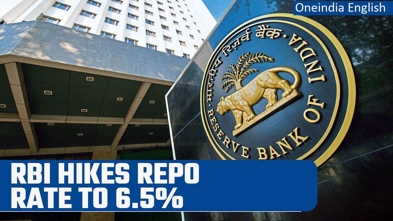 RBI hikes repo rate by 25 bps to control inflation; real GDP growth at 6.4% for FY24 | Oneindia News