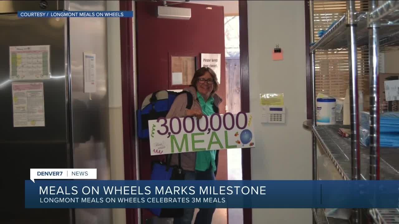 Longmont Meals on Wheels to serve 3,000,000 meal