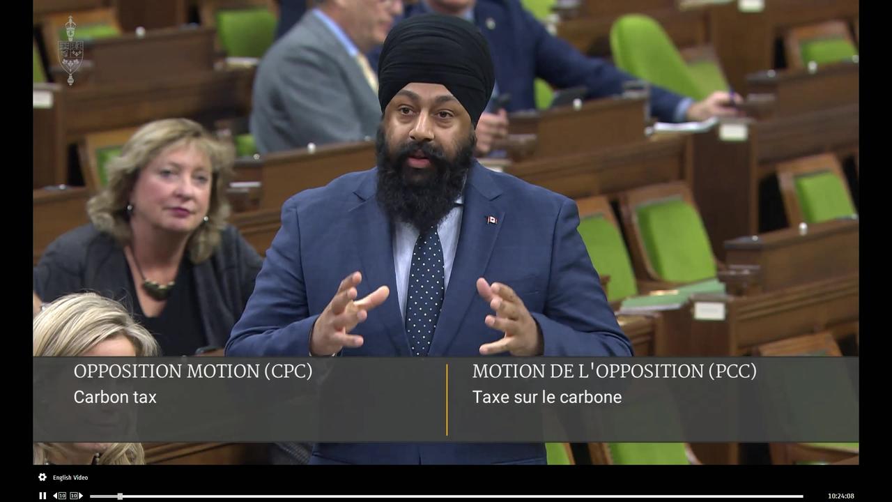 Jasraj Hallan fights to end the Carbon Tax in Canada