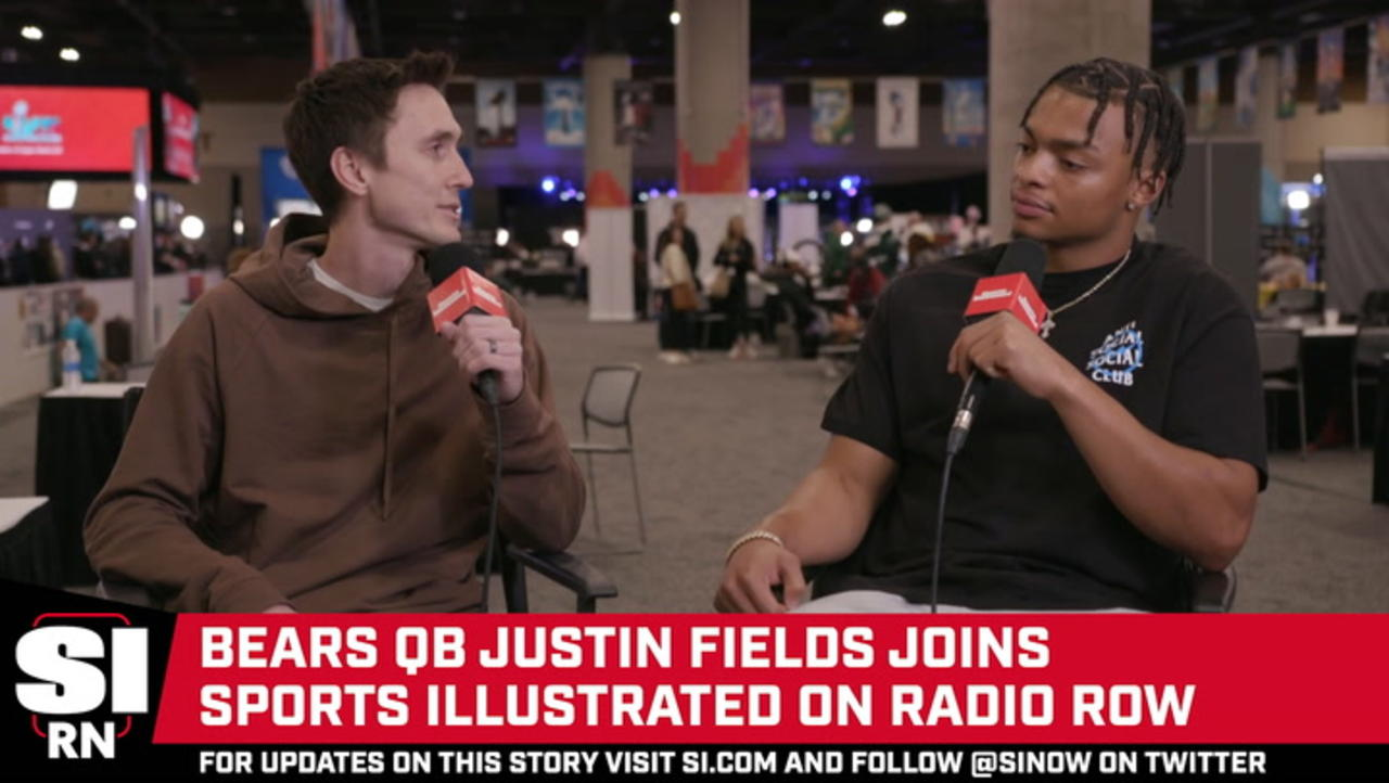Justin Fields Joins SI on Radio Row Ahead of Super Bowl LVII