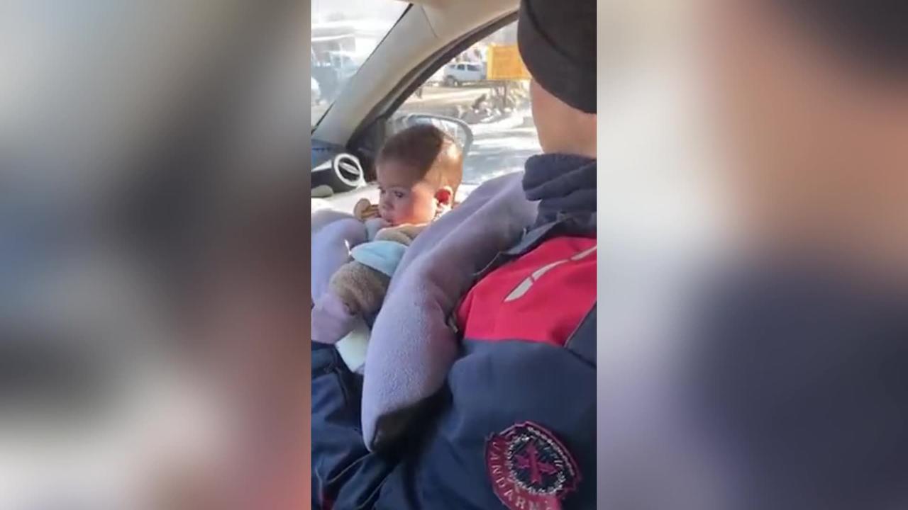 TURKEY EARTHQUAKE Miracle Moment Baby Looks Up One News Page VIDEO