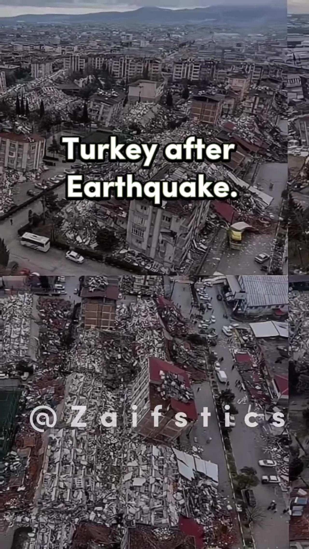 Turkey before and after earthquake