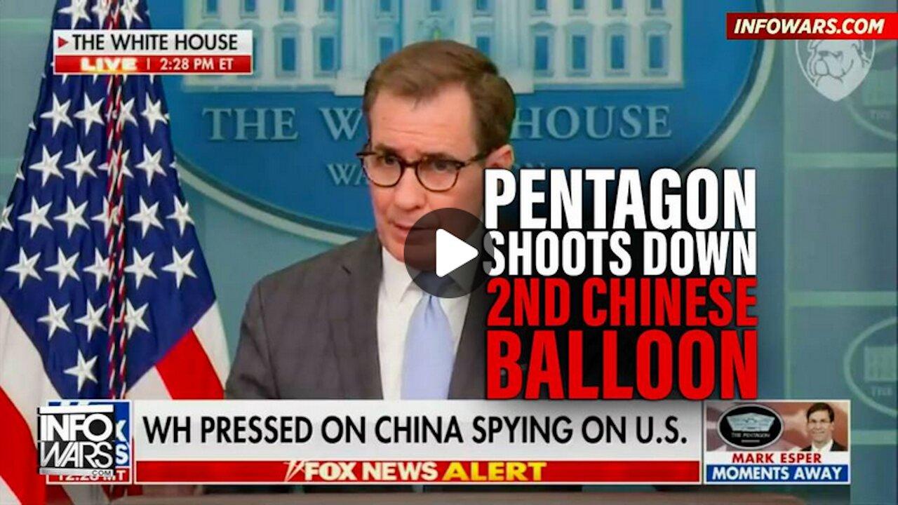 Pentagon Shoots Down Second Chinese Ballon Over Alaska