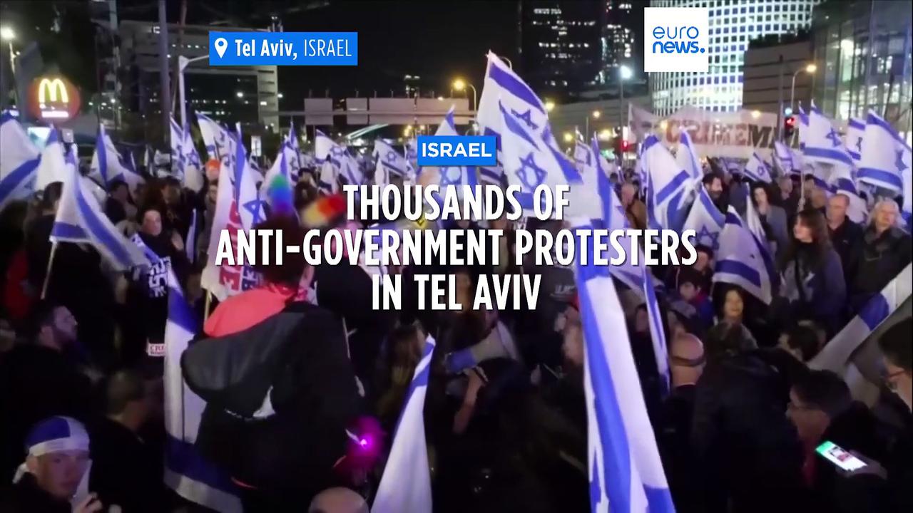 Tens of thousands of Israelis join anti-government protests