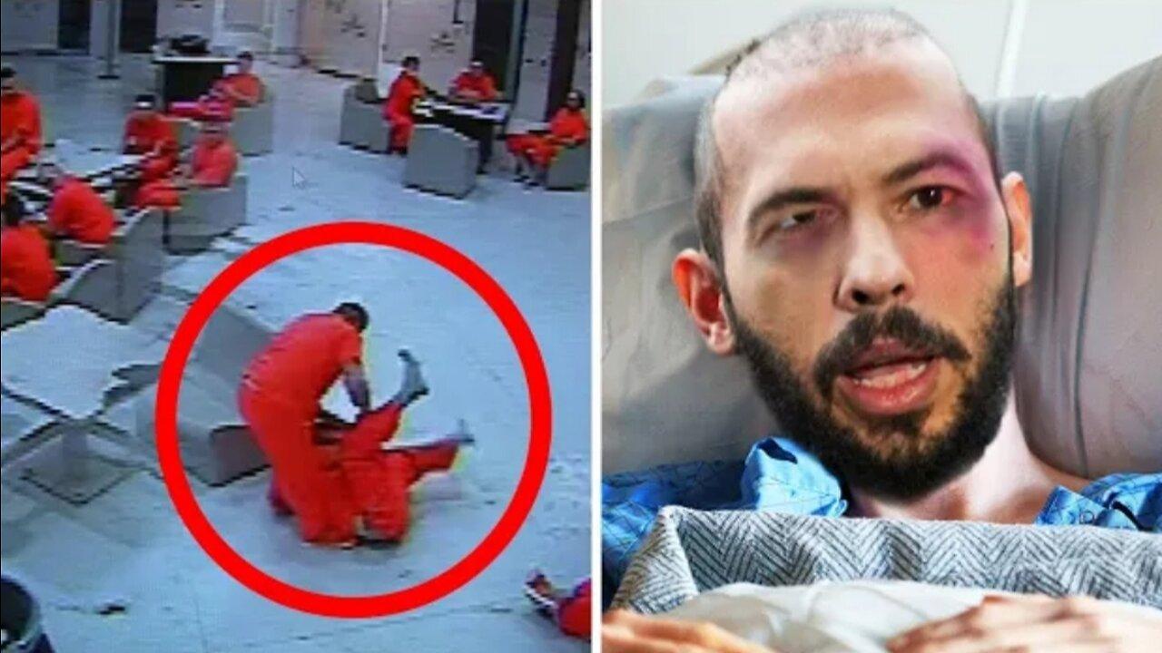 Andrew Tate Attacked By Inmate In Jail (full video)