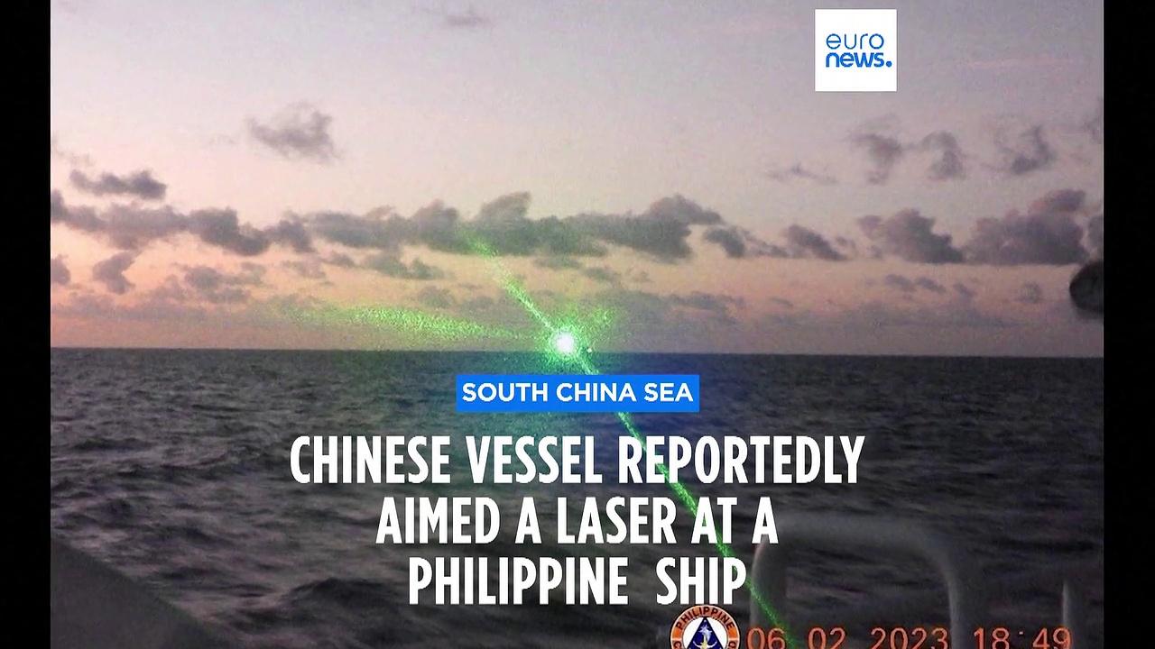 Philippines accuses China of firing a laser at one of its ships