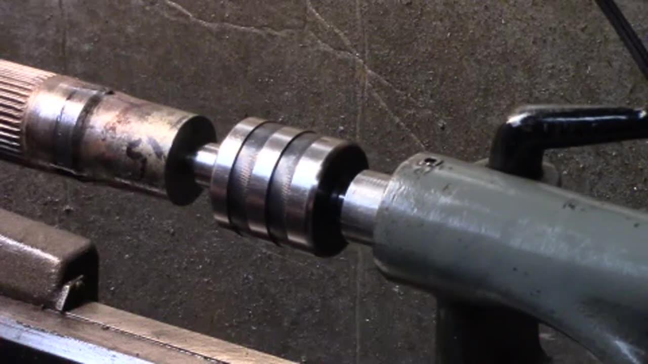 Video 30 setup Axle lathe stock/adapting a One News Page VIDEO