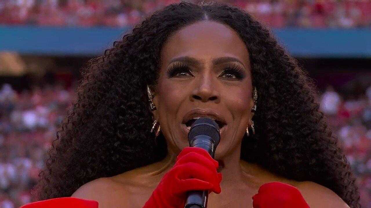 The Hollywood Reporter - .@thesherylralph performs ＂Lift Every Voice and Sing＂ at the #SuperBowl