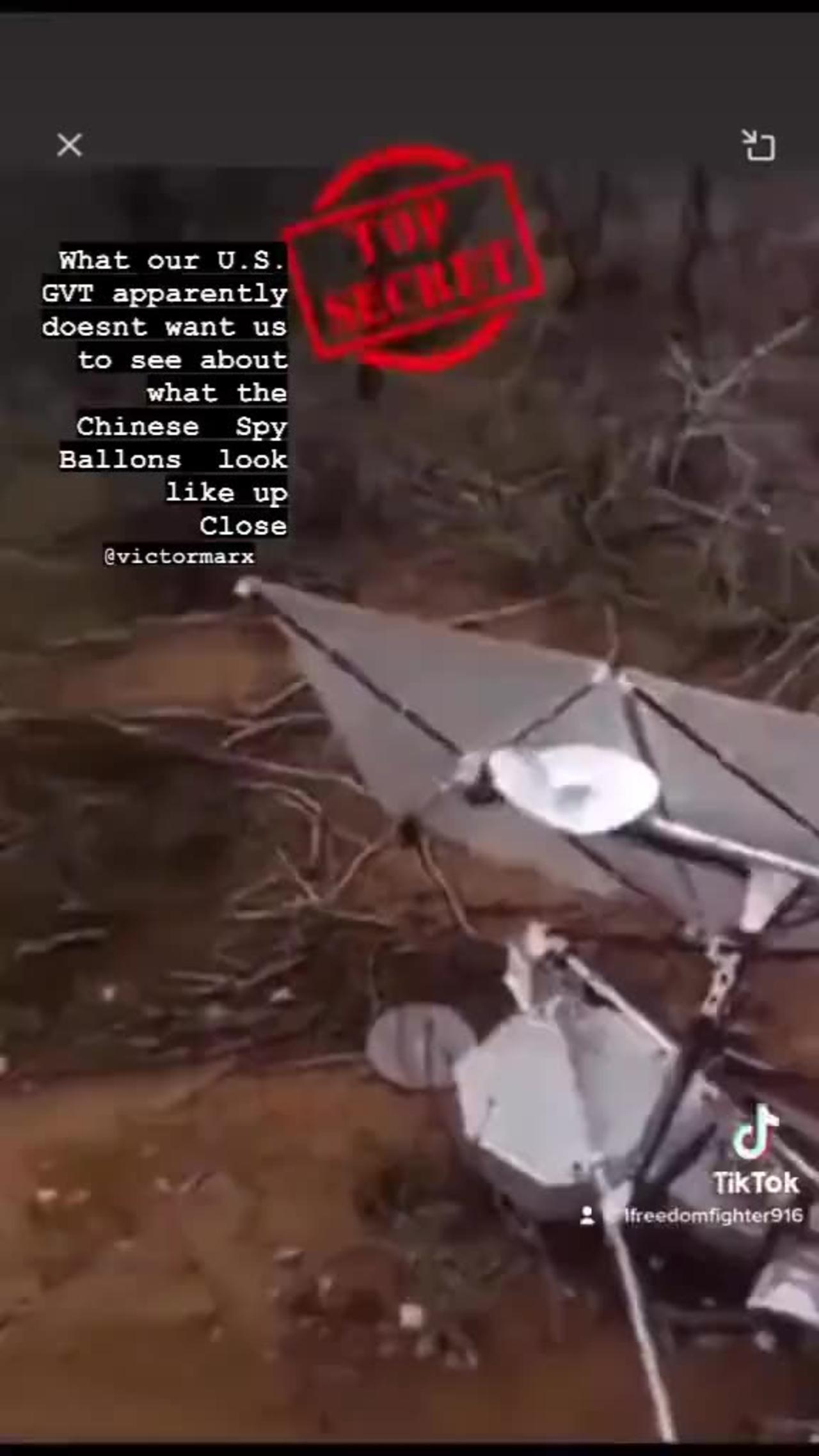 Crashed Chinese "Spy" Balloon?