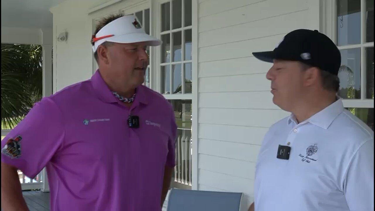 Roger Clemens gives Ed Henry an urgent golf tip