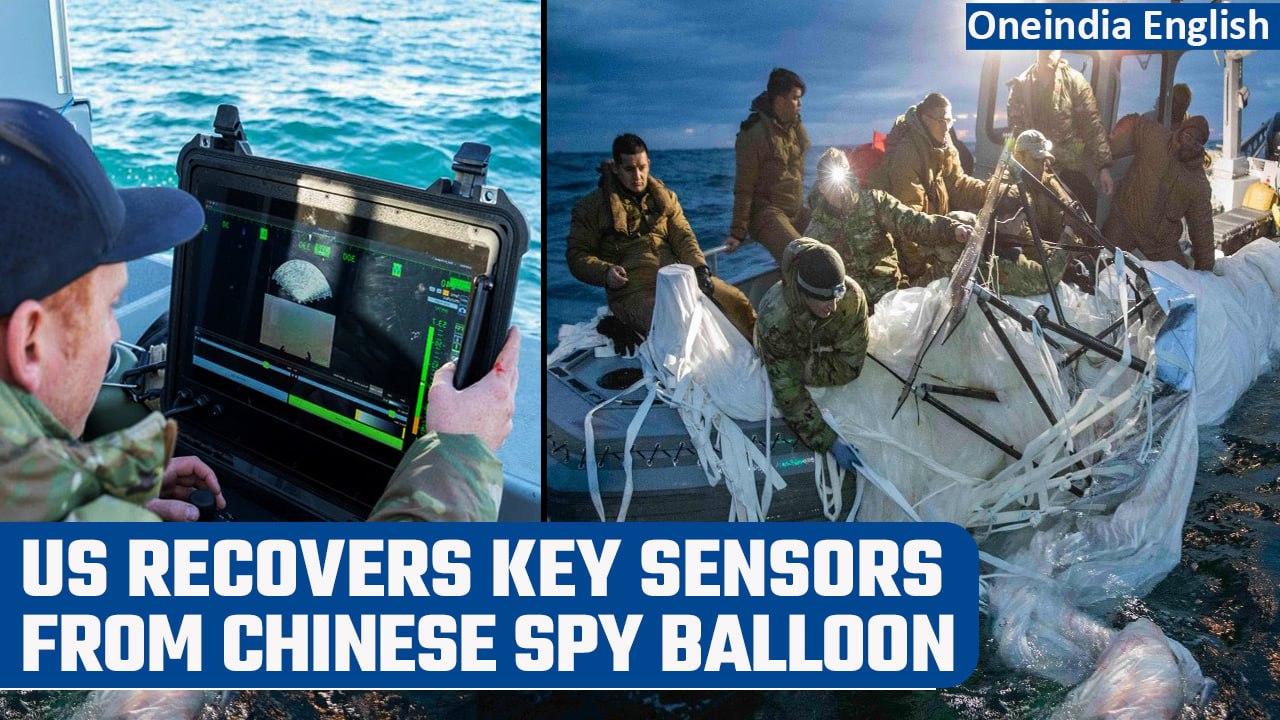 US military says it recovers key sensors from Chinese spy balloon that it shot down | Oneindia News