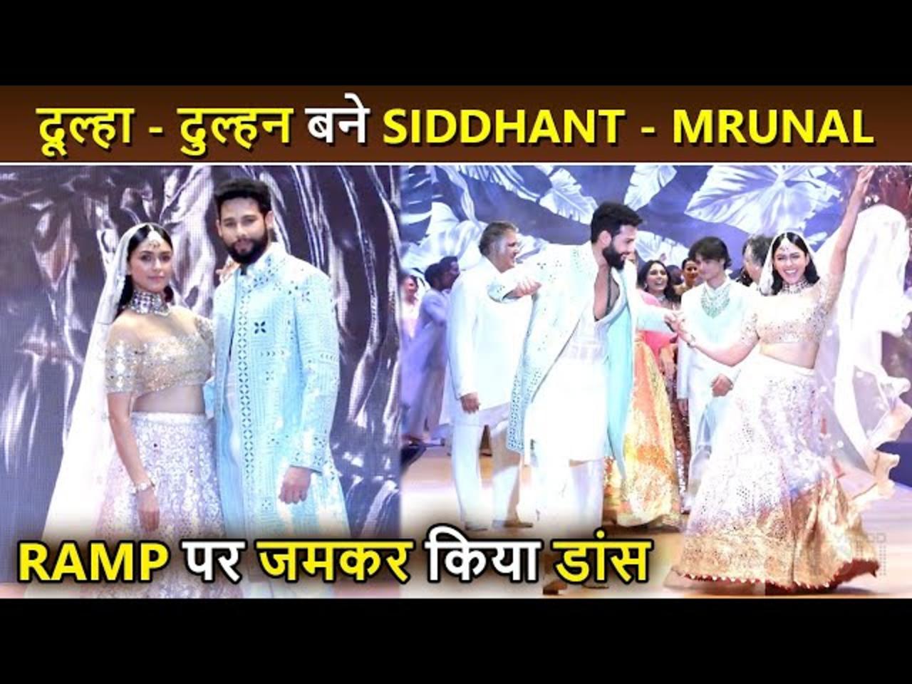 Mrunal Thakur and Siddhant Chaturvedi Turn Bride and Groom, Dance On The Ramp Walk