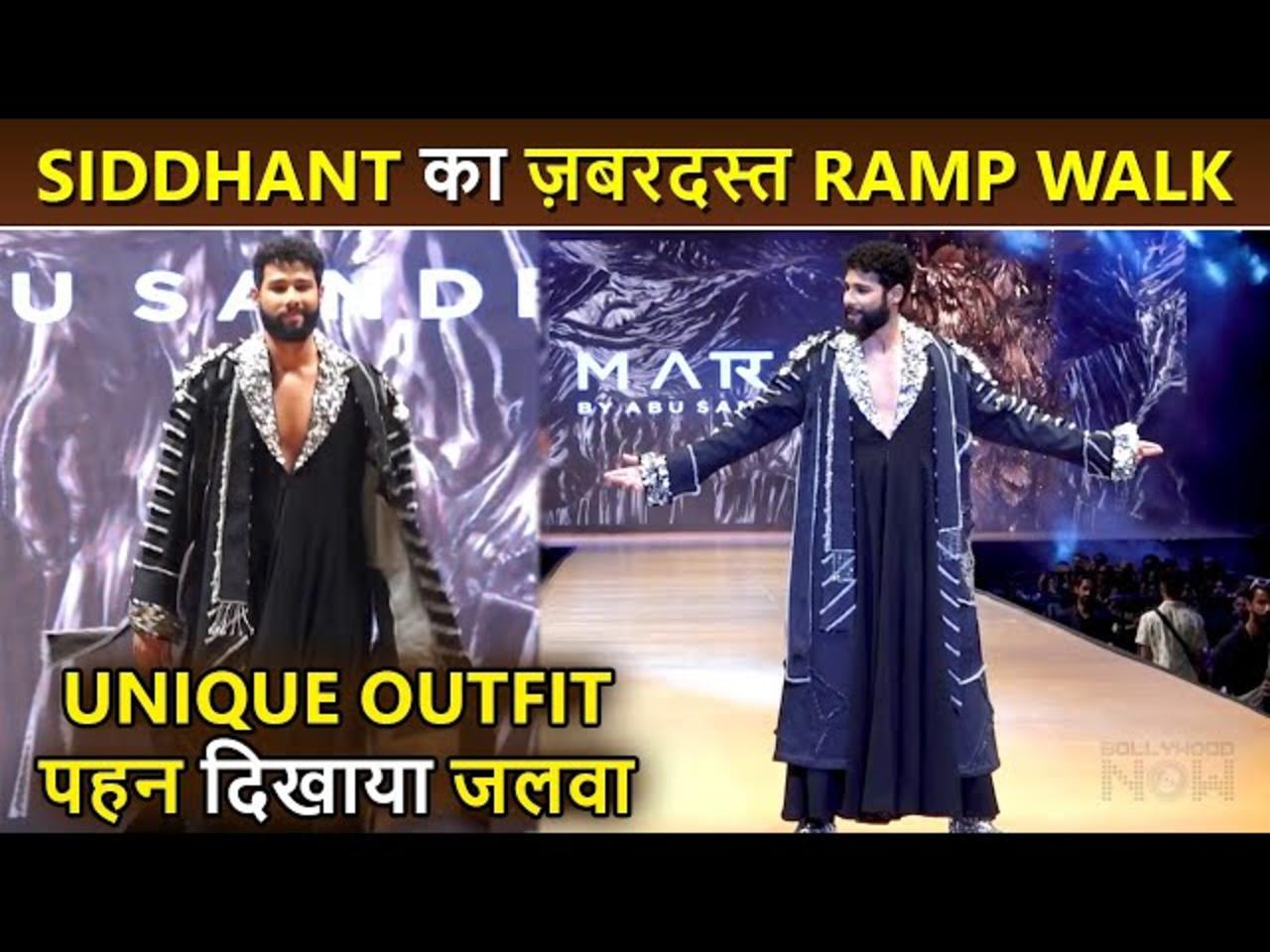 Siddhant Chaturvedi Wears Unique Outfit, Sets The Ramp On Fire