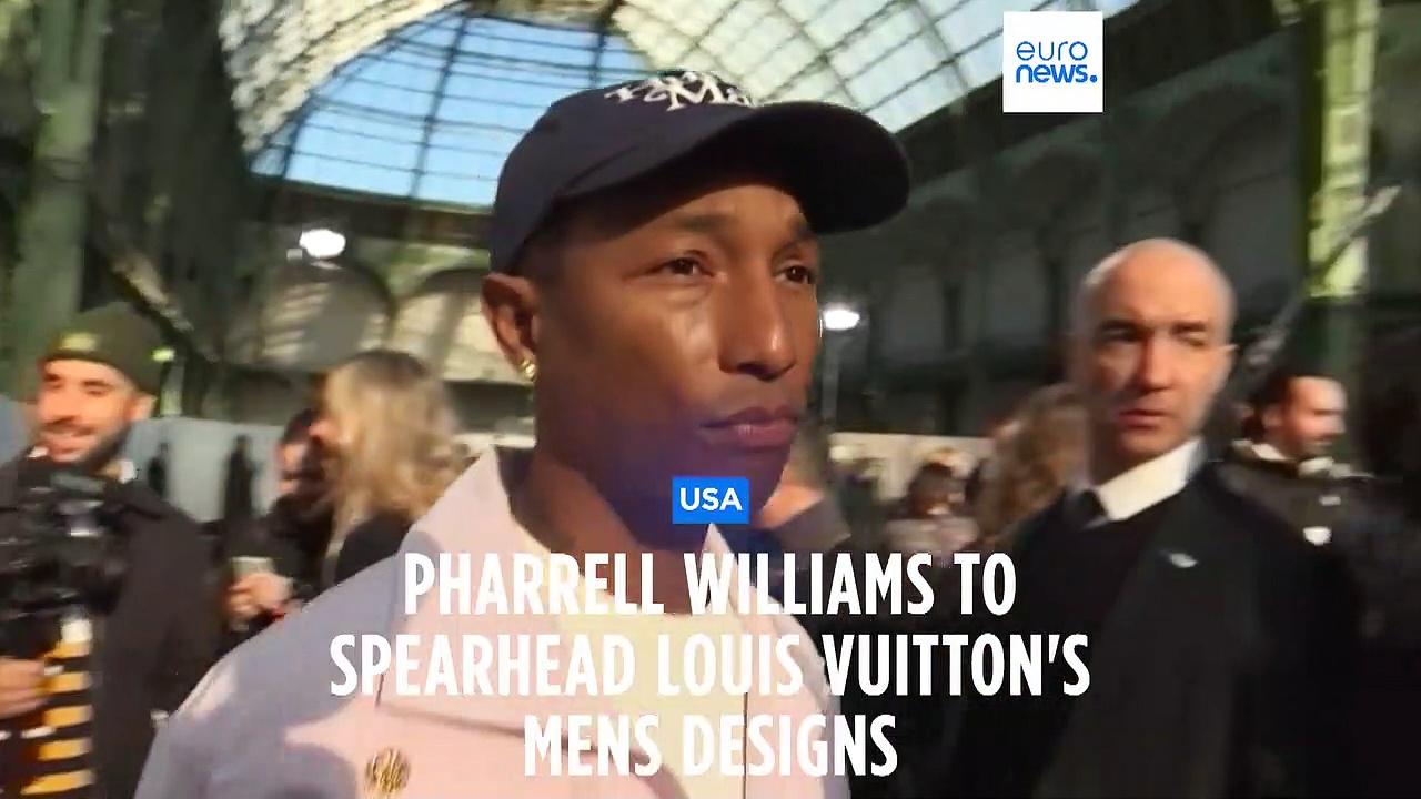 Pharrell Williams named creative director of Louis Vuitton's menswear