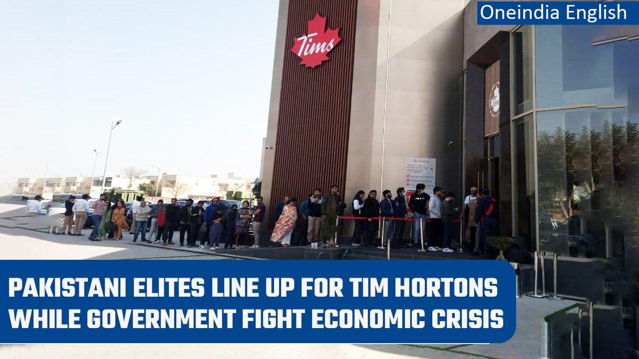 Pakistan’s elite line up for Tim Hortons coffee as country look for IMF bailout | Oneindia News