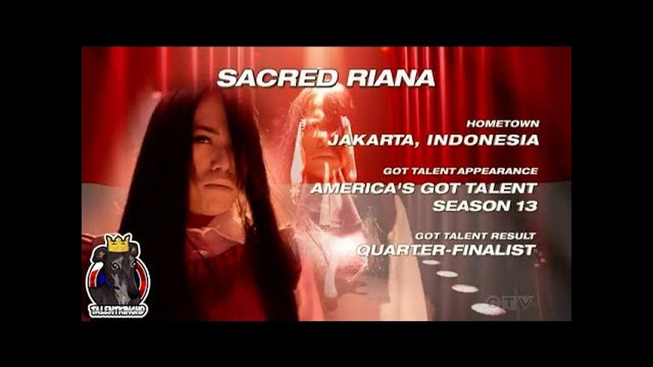 The Sacred Riana Story America's Got Talent One News Page VIDEO