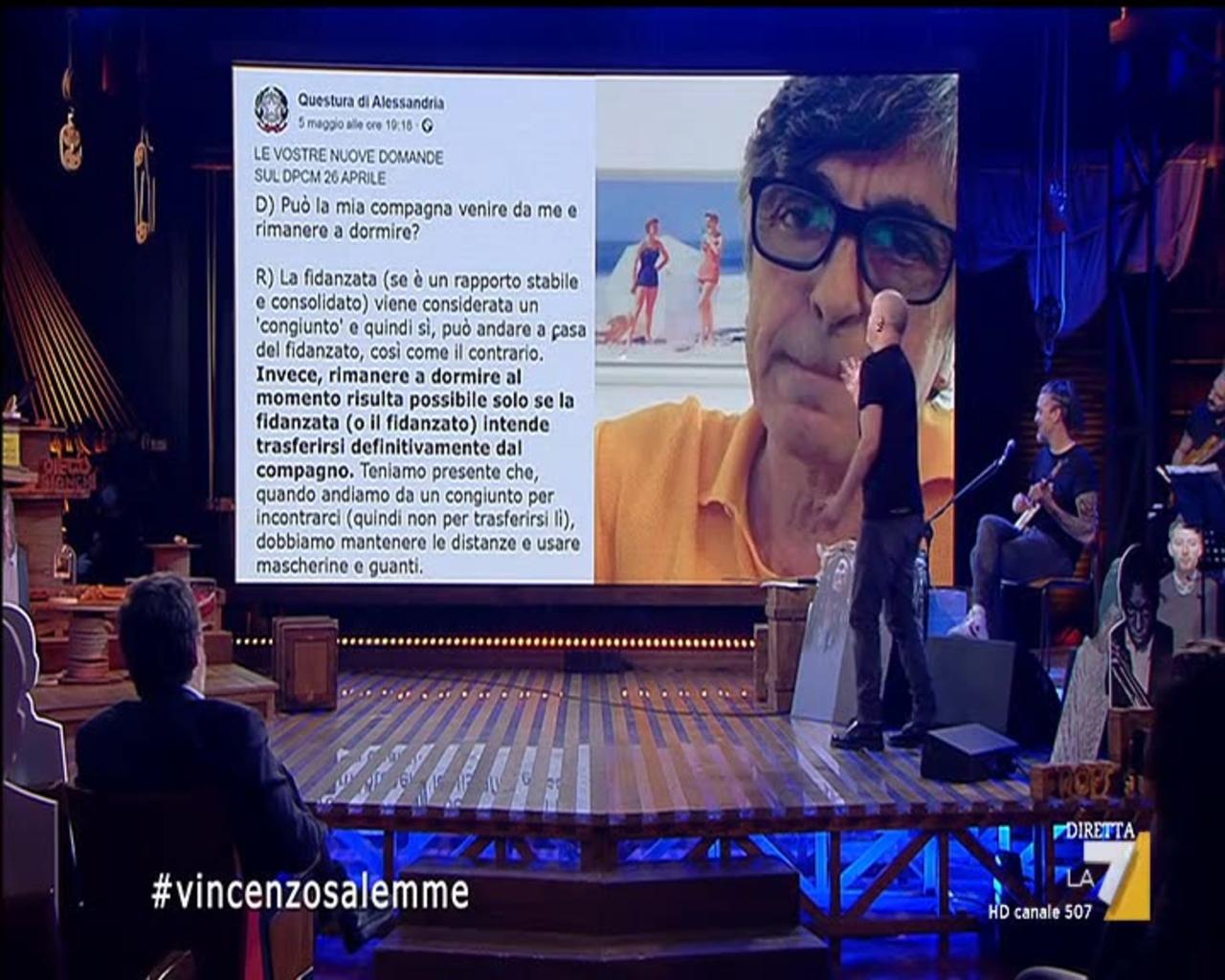 LA7 - Spezzone di PropagandaLive con Vincenzo Salemme di Venerdì 8 Maggio 2020