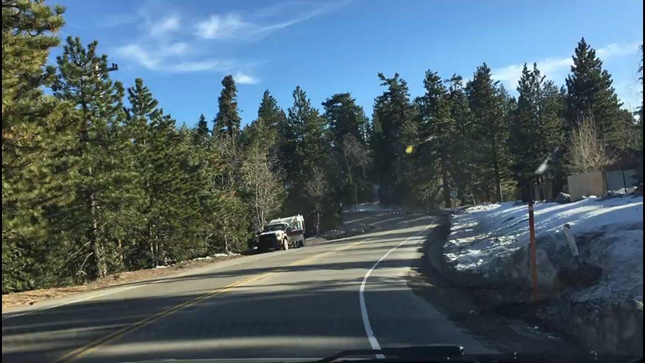 Big Bear California Car Drive One News Page VIDEO