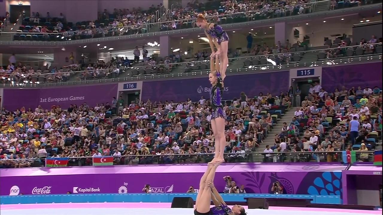 Belgium win the Women's Group - Balance - Acrobatic Gymnastics - Baku 2015