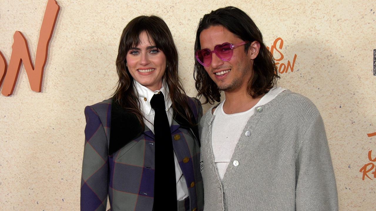 Ally Ioannides and Aramis Knight 'Jesus Revolution' Los Angeles Premiere Orange Carpet