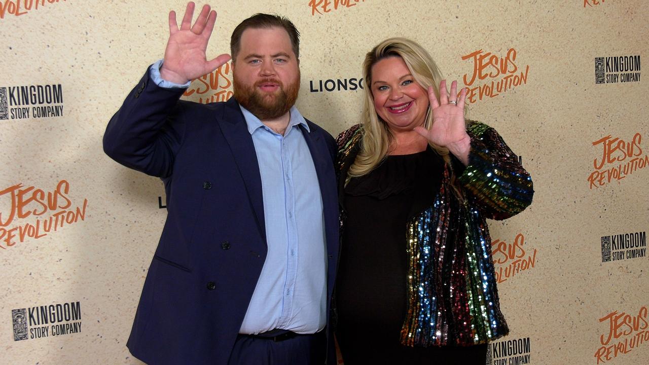 Paul Walter Hauser and Amy Hauser 'Jesus Revolution' Los Angeles Premiere Orange Carpet