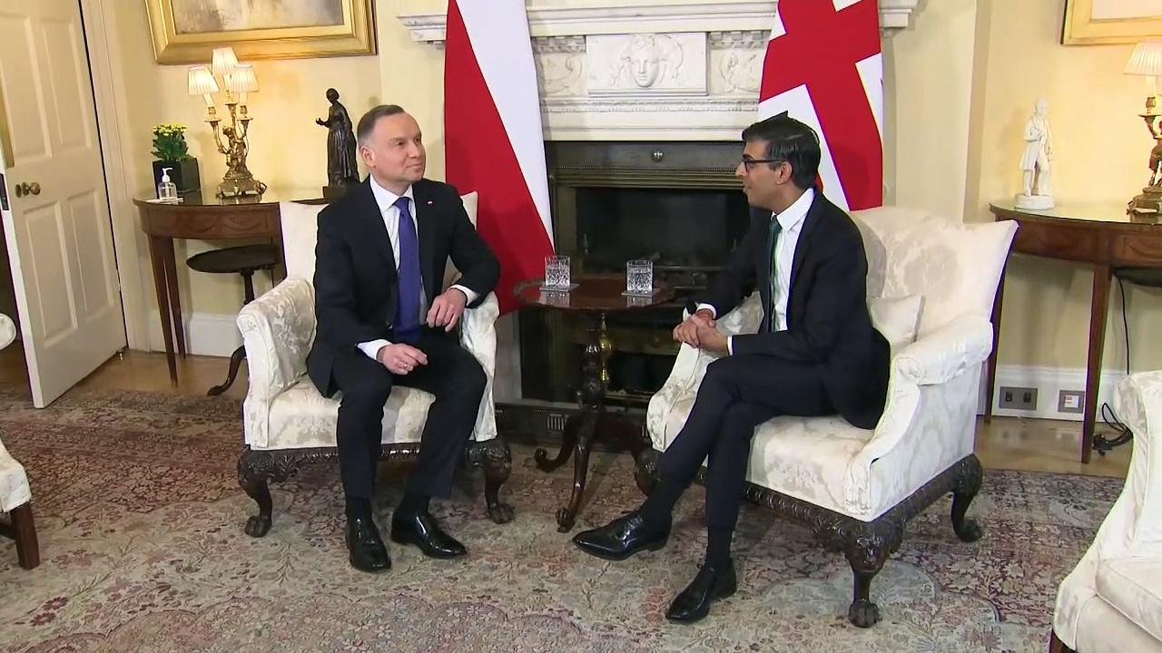 Sunak welcomes Poland's President to Downing Street