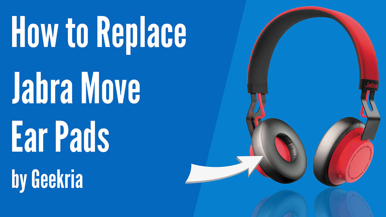 How to Replace Jabra Move Headphones Ear Pads / Cushions | Geekria