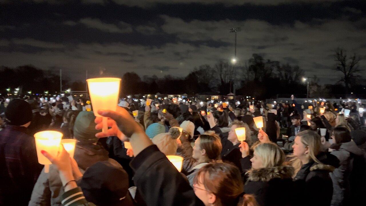 Vigil Honors MSU Shooting Victim Alexandria Verner in Clawson, Michigan