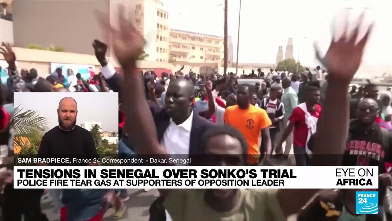Police fire tear gas at supporters of Senegal opposition leader Sonko