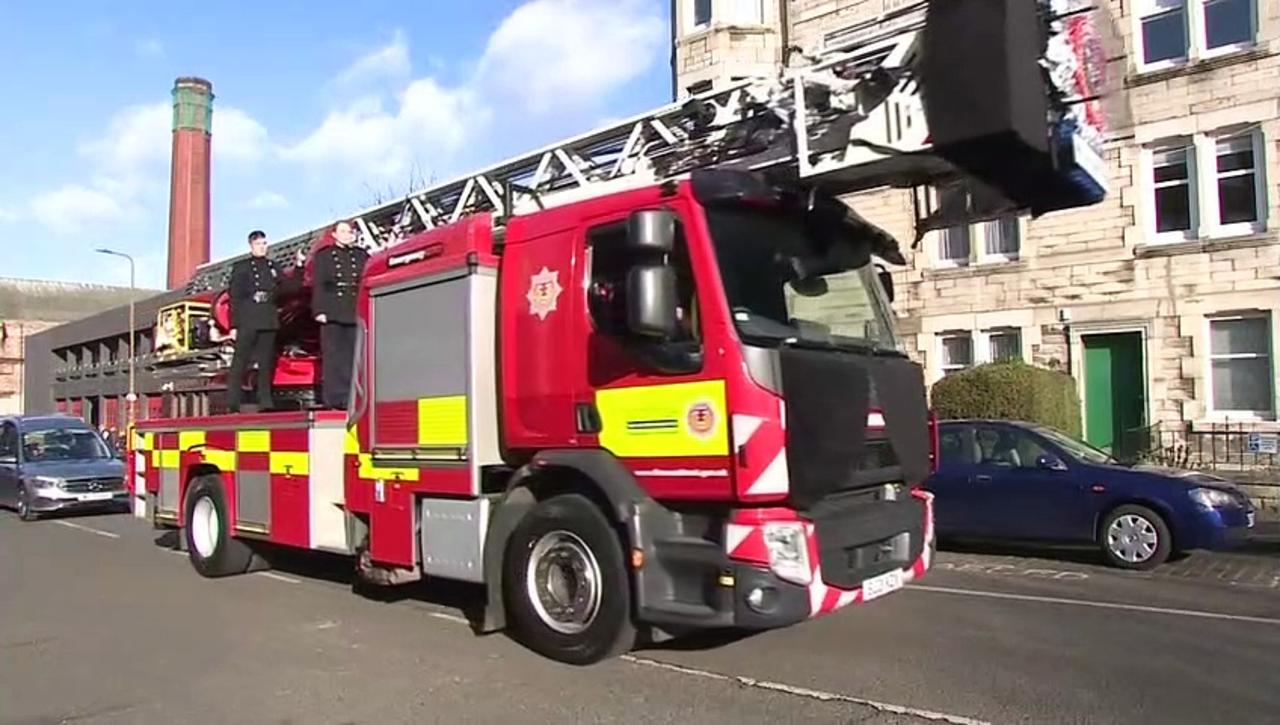 Funeral takes place for hero firefighter Barry Martin
