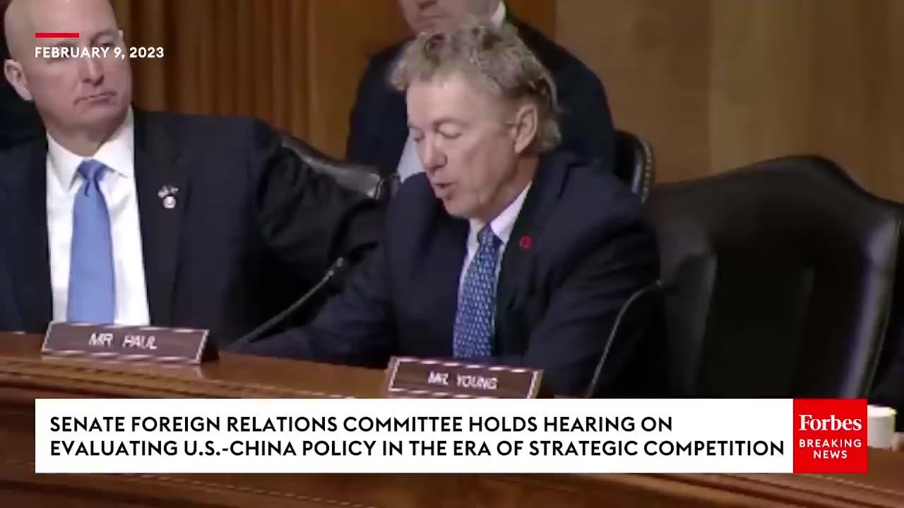 Rand Paul Directly Confronts Top Biden Official On Funding Virus Studies In China