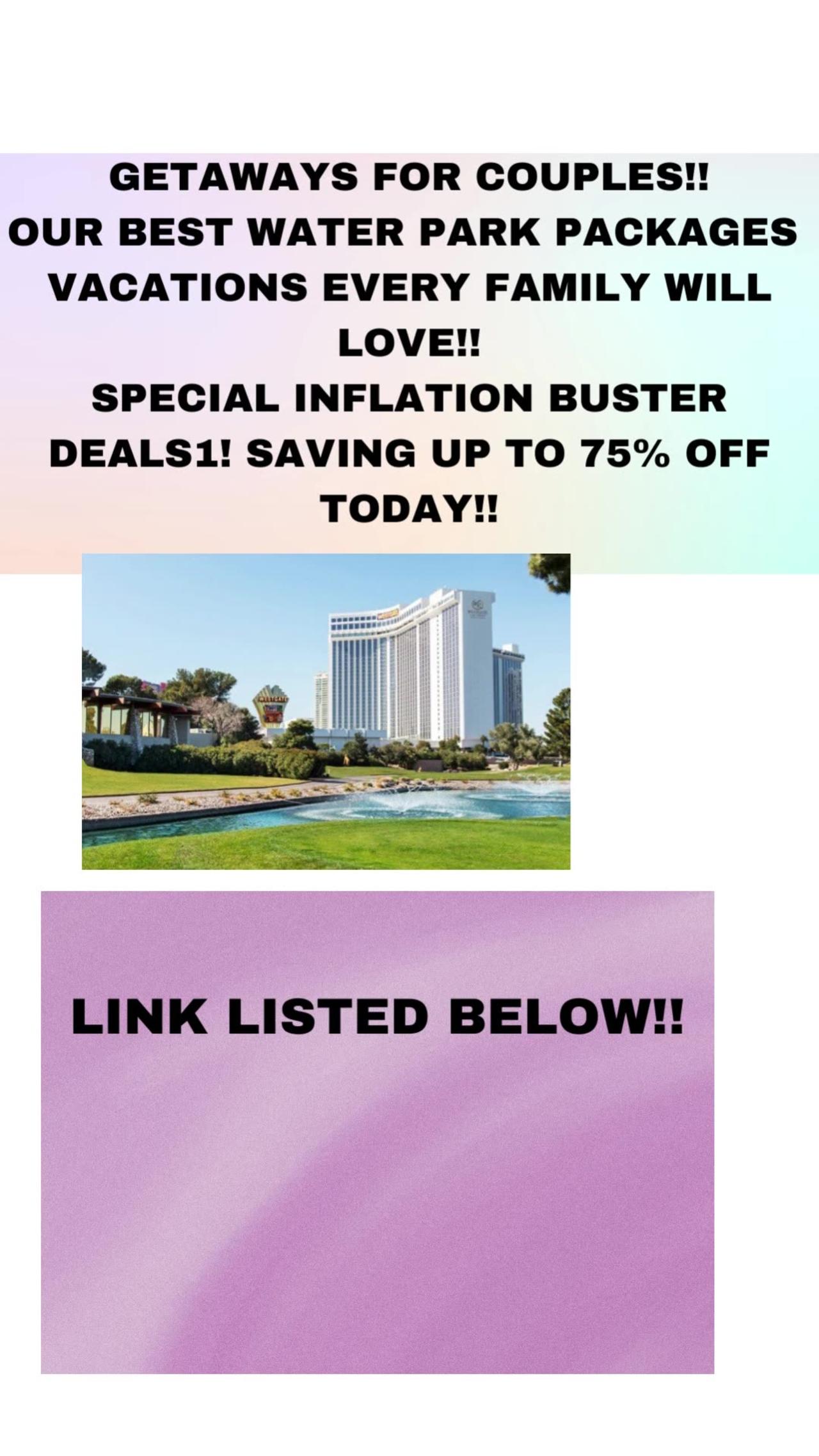 4 DAYS& 3 NIGHTS FROM $99 PLUS TAX