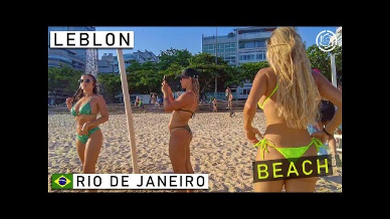  Rio de Janeiro BEACH Leblon - Brazil -【4K】January, 2022.