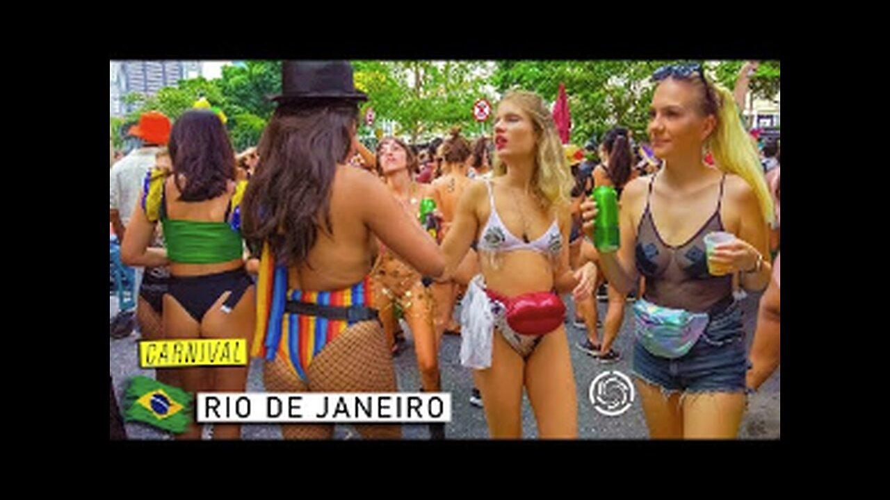  RIO DE JANEIRO CARNIVAL - Bloco de Carnaval - Brazil【4K】April 21, 2022.