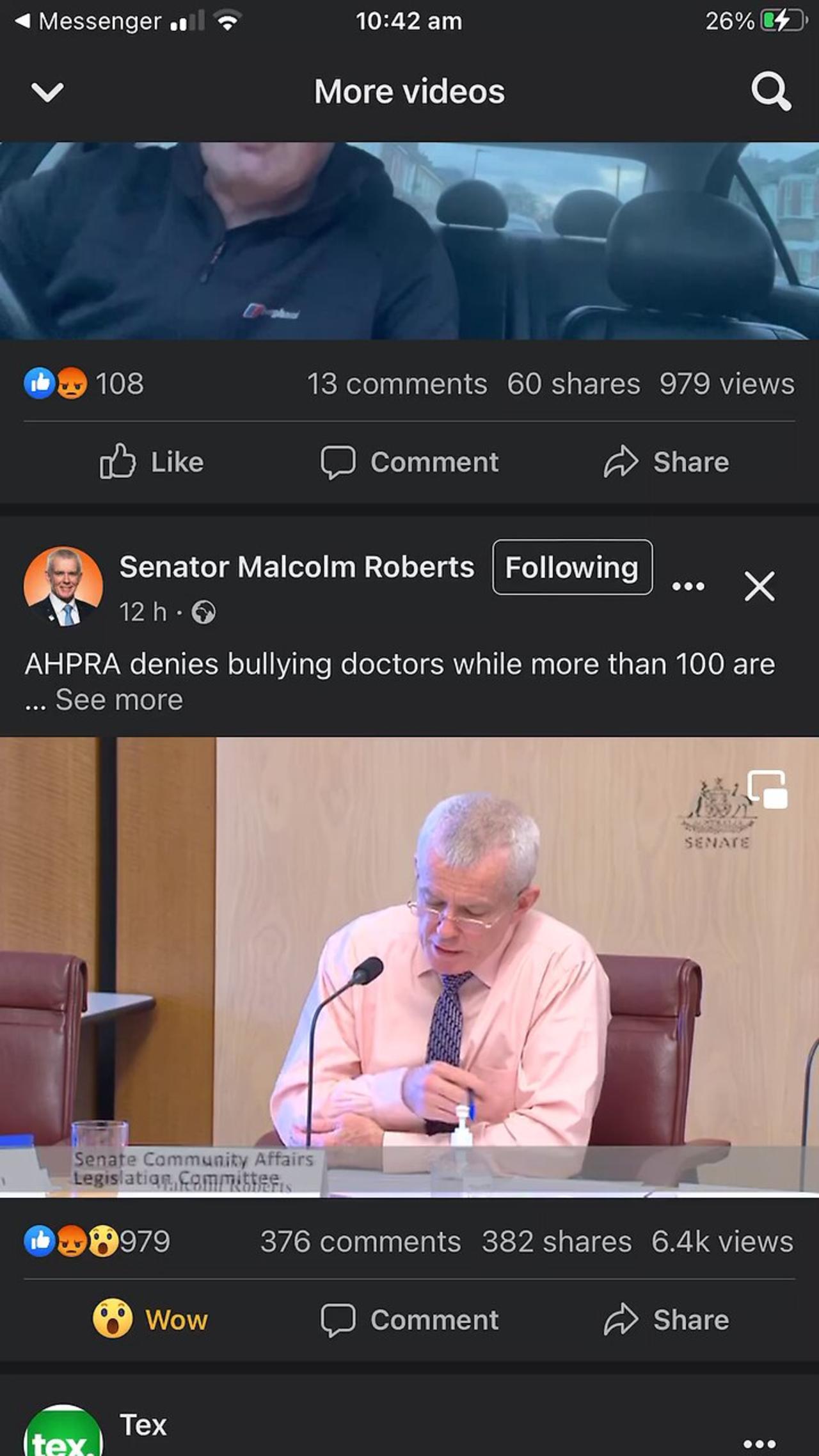 Senator Malcolm Roberts AHPRA covid vaccines One News Page VIDEO
