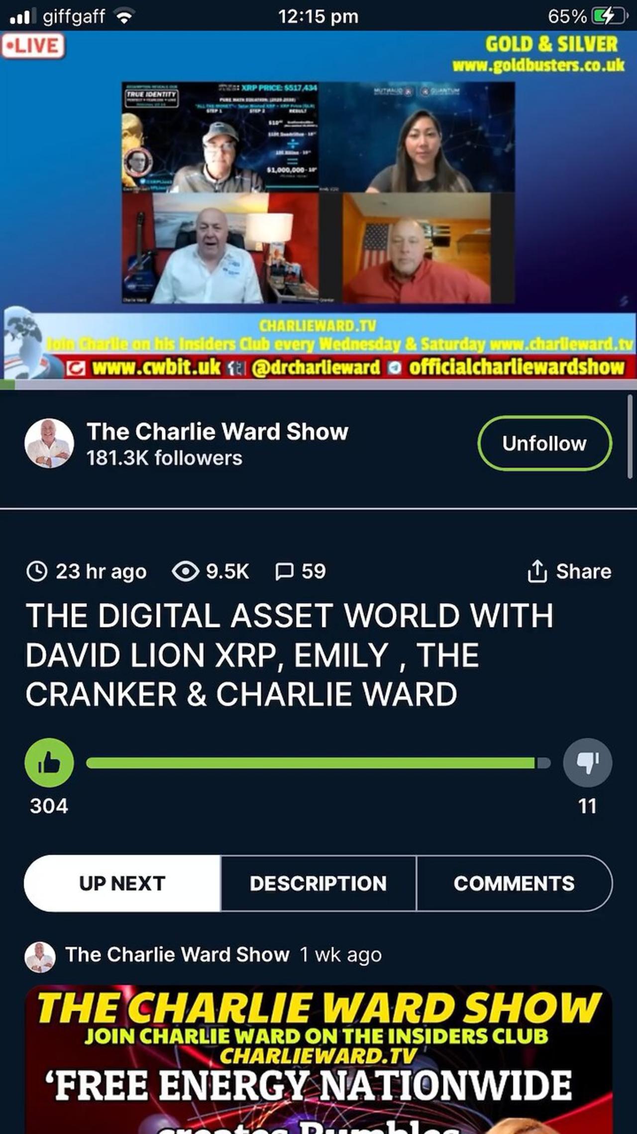 Charlie Ward Show Rumble - wblnxcw