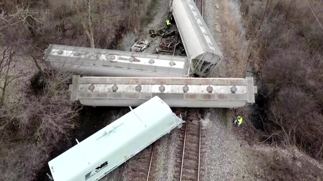Second train with toxic chemicals derailed in Michigan