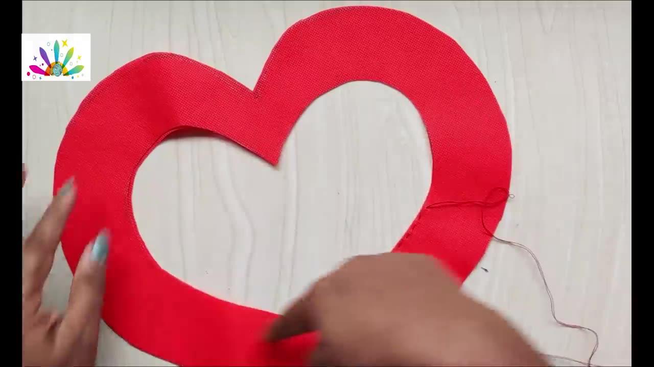 Heart Making With Cloth Bag | Valentines Day Gift | Best Out of Waste 414
