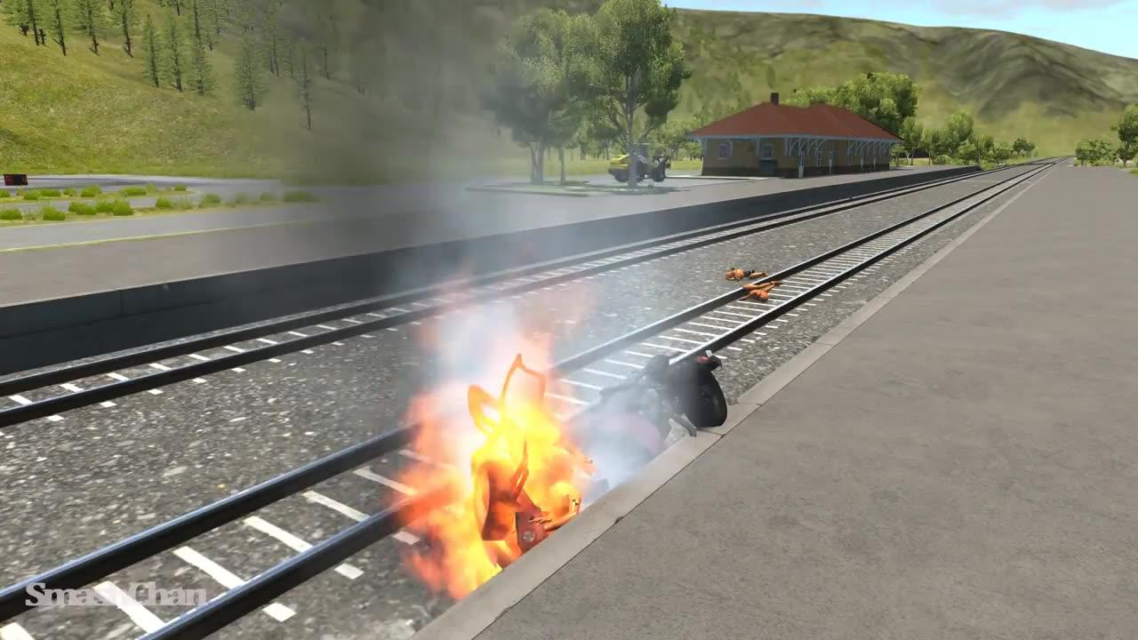 Train Accidents 6 Beamng Drive Smashchan One News Page Video