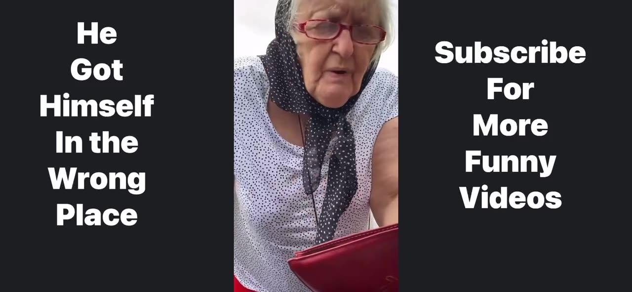 Funny Video Of A Old Lady When Someone Parked His Car At A Disabled Car Park