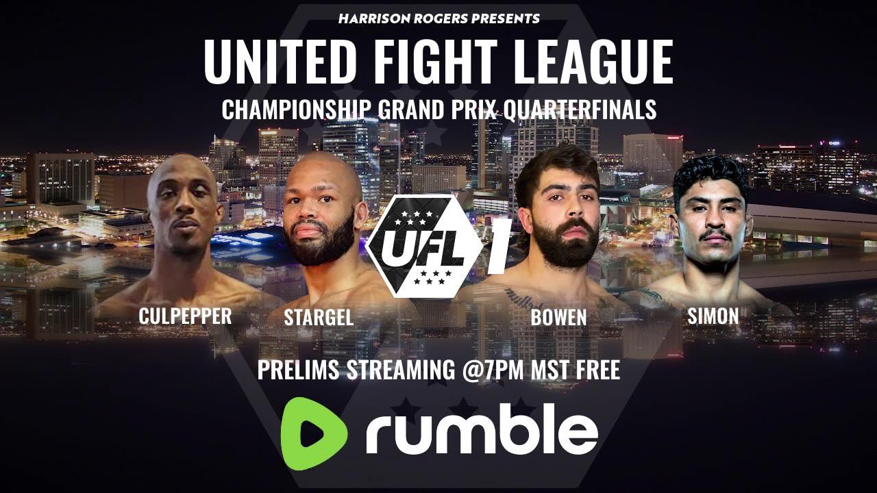 UFL 1 PRELIMS LIVE | United Fight League
