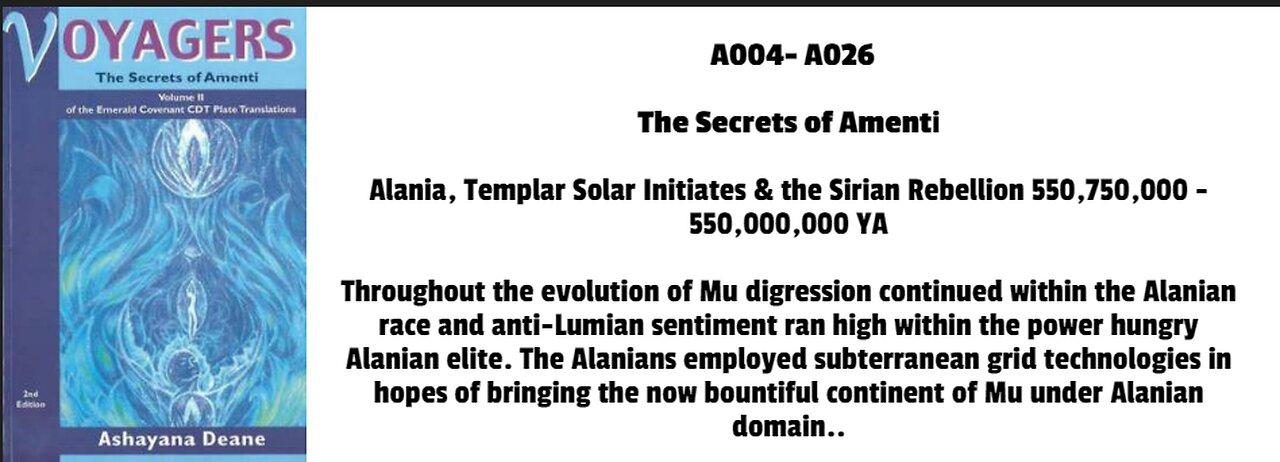 Alania, Templar Solar Initiates & the Sirian Rebellion 550,750,000 - 550,000,000 YA   Throughout the