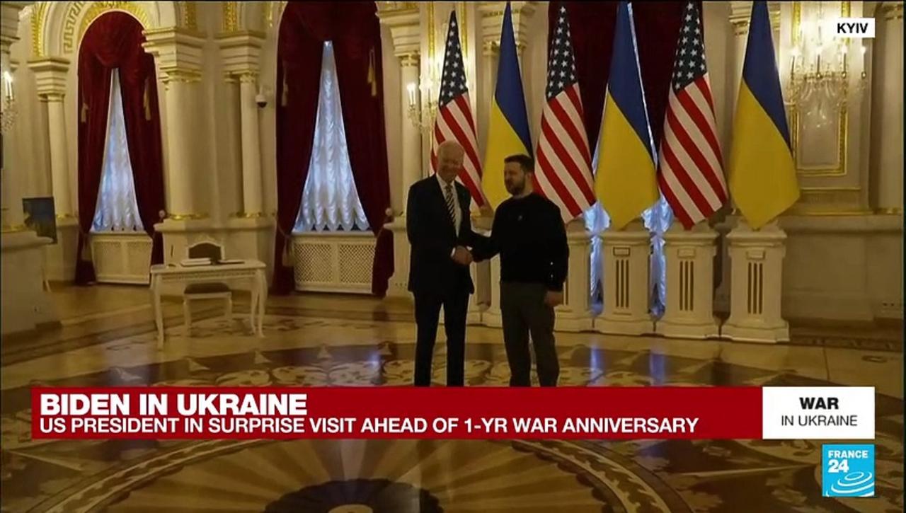Biden, in Kyiv ahead of war anniversary, vows support as long as needed