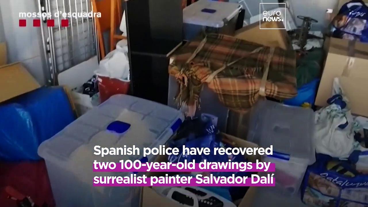 Spanish police recover stolen 100-year-old Dalí drawings in Barcelona
