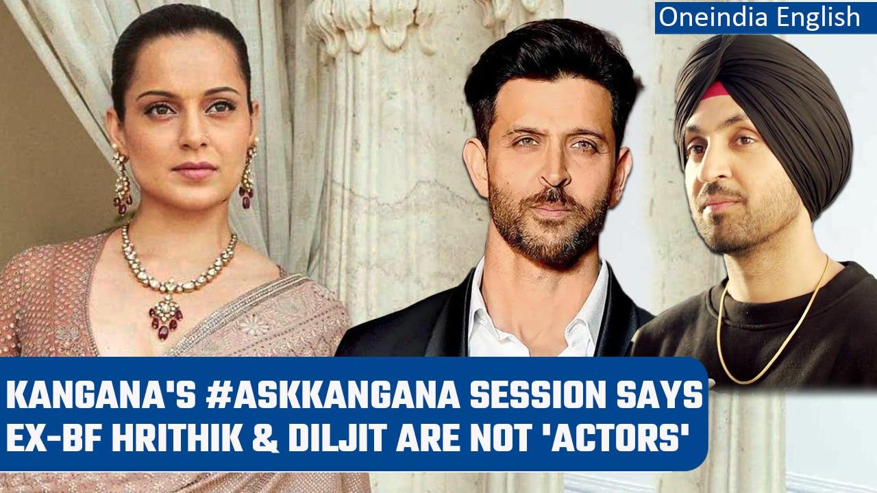 Kangana's #AskKangana session on twitter; took a Jibe at Ex Bf Hrithik & Diljit | Oneindia News