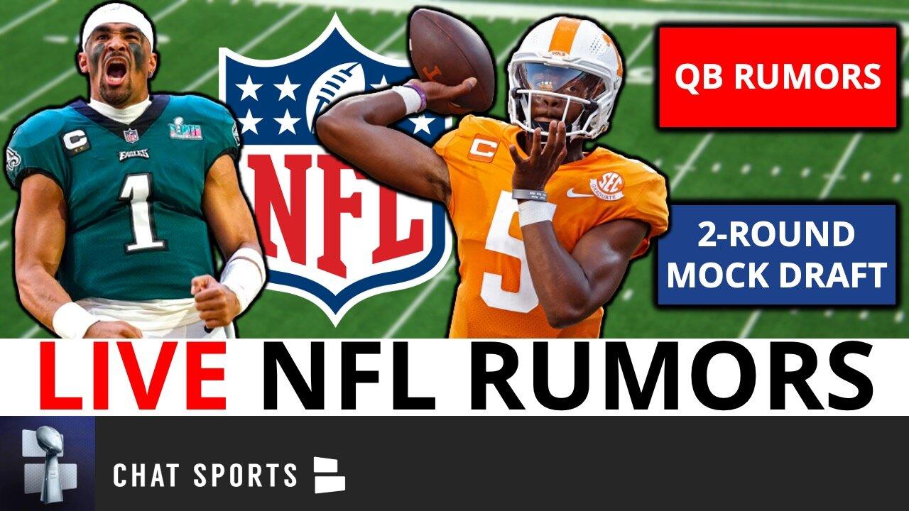 NFL Daily Live: QB Rumors On Jalen Hurts, Daniel Jones, CBS Mock Draft Reaction, 2 Mailbags
