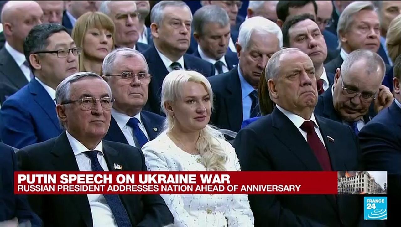 Putin thanks the people of annexed Donbas region in war speech