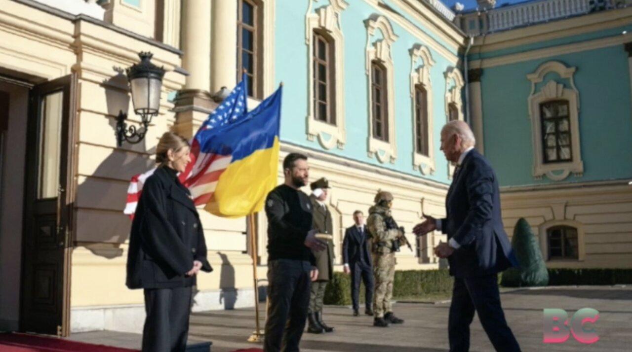 Biden visits Ukraine on war anniversary, declares 'Kyiv stands'