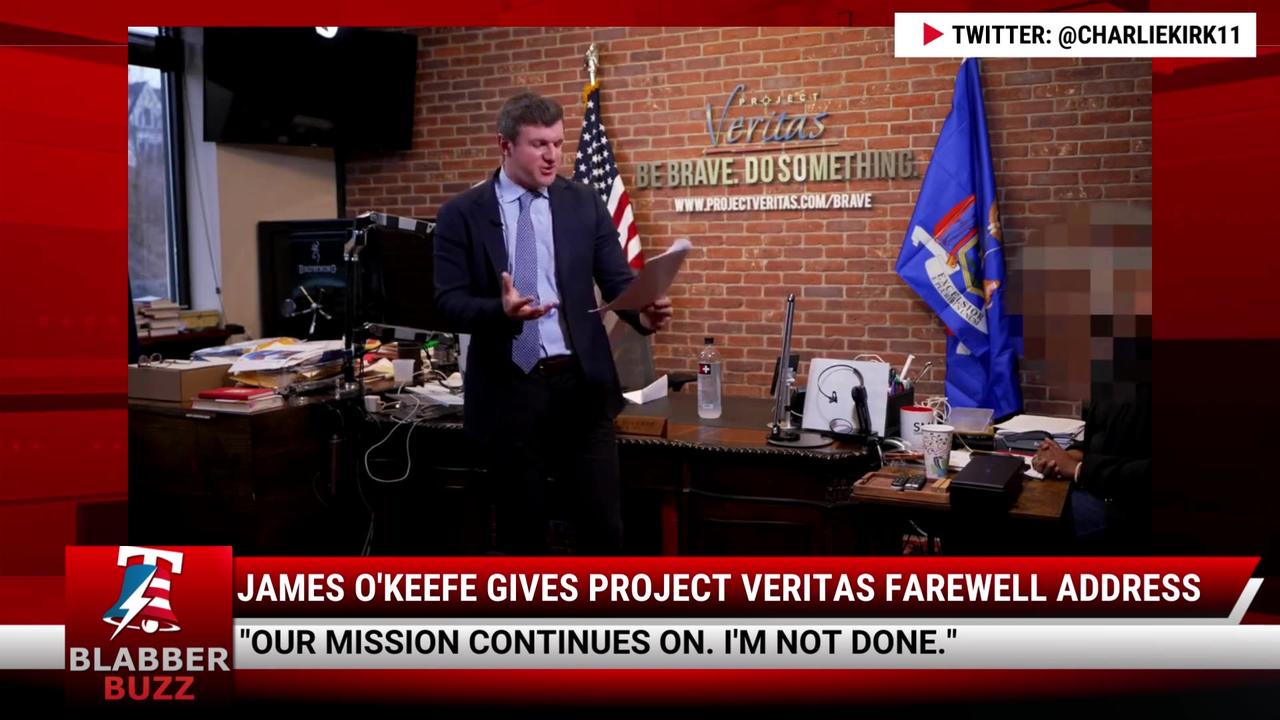 James O'Keefe Gives Project Veritas Farewell Address